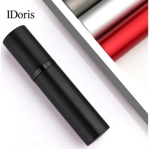 IDoris perfume vaporizers Mini Portable Perfume Bottle Travel Refillable Empty Perfume Atomizer Metal Spray Scent Pump Case