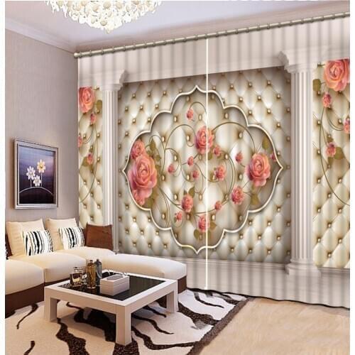 Roman curtains Landscape Scenery Beauty Digital Photo Printing Blackout 3D Curtains roman curtain