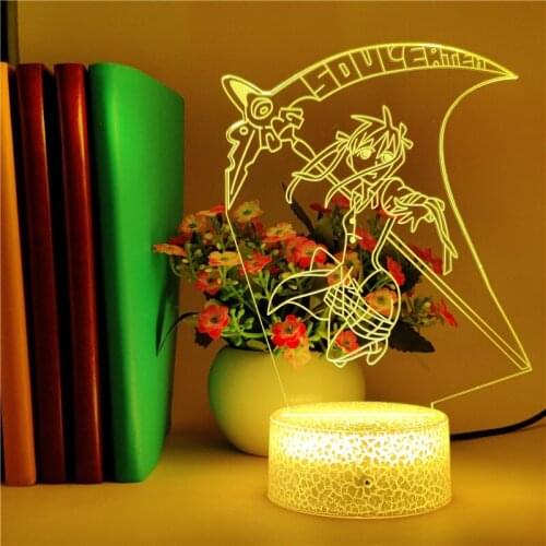 FAIRY TAIL Night Light LED RGB Color 3D Desk Lamp Anime Nightlight Atmosphere Club Party Decor Teenagers Gift APP Control