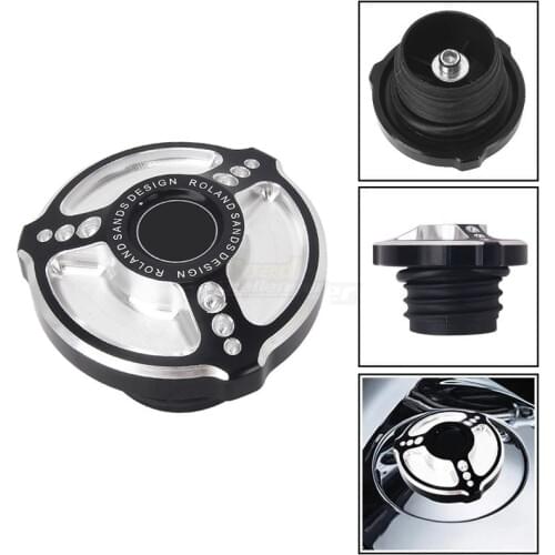 High Quality Motorcycle Black CNC Oil Fuel Caps Cover For Harley Sportster 883R 883L 48 RSD Motorbike Parts Protection Covers