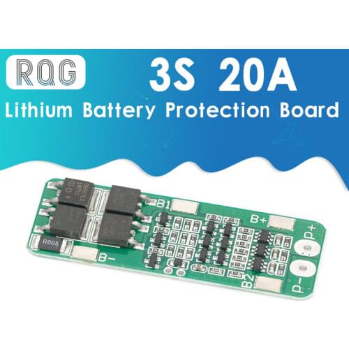 3S 20A Li-ion Lithium Battery 18650 Charger Protection Board PCB BMS 12.6V Cell Charging Protecting Module