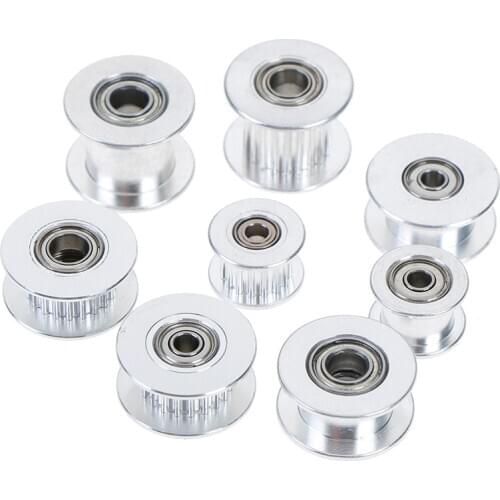 2GT 16Teeth Or 20 Teeth Synchronous Wheel Idler Pulley Bore 3mm Or 5mm With Bearing For GT2 Timing Belt Pitch: 2 (mm)