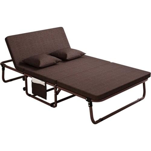 5 Fold Folding Bed 90/100×183×34CM Double Lazy Leisure Simple Lunch Office Nap Sofa Recliner Bed With Storage Bag Lounge Chair