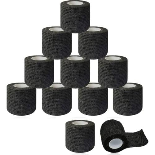 8pcs Tattoo Grip Cover Bandage Tape Wrap Elastic Tattoo Bandage Rolls For Tattoo Machine Grip Tube Accessories