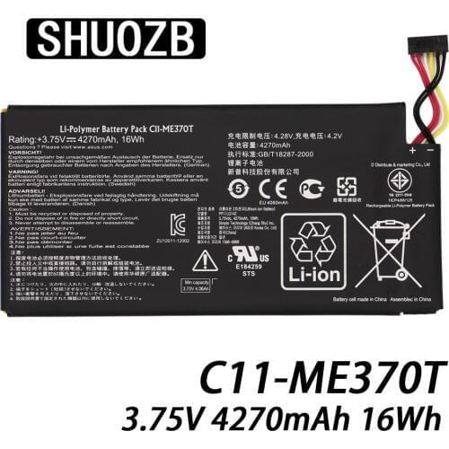 C11-ME370T Laptop Battery For ASUS ME370T ME3PNJ3 GOOGLE NEXUS 7 Table PC Laptop battery Wifi + 3G Version Free shipping SHUOZB