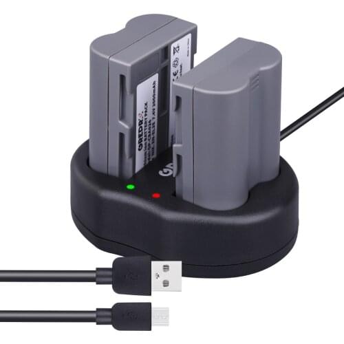 2000mAh EN-EL3E EN EL3E Replacement Battery with Charger for Nikon D300 D90 D80 D200 D70 D50 D800 D700 D30 Camera