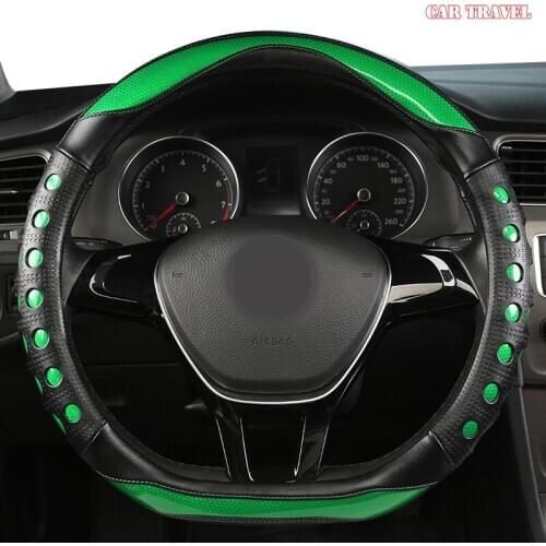 CAR TRAVEL Microfiber Leather Car Steering Wheel Cover For Isuzu D Max Trooper Rodeo Mux Ertiga APV Ignis Edition SX4