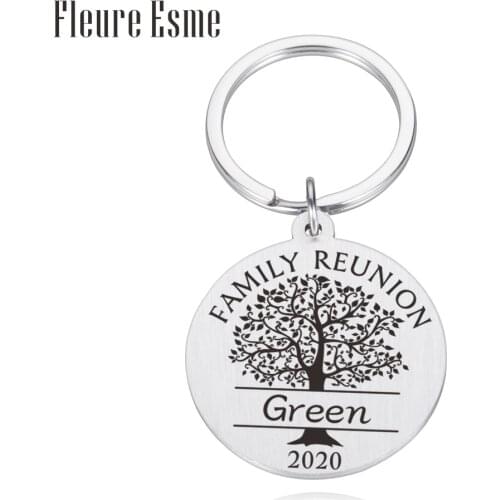 Personalized Family Gift Keychain Engraved Name Gifts for Parents Children Present Keyring Trinket family Member Gift Key Chain