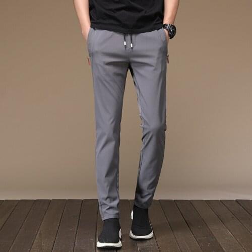 New Design Casual Pants Men Fashion Slim Fit Chinos Fashion Trousers Male Brand Sports pants Trunks slacks Running pants