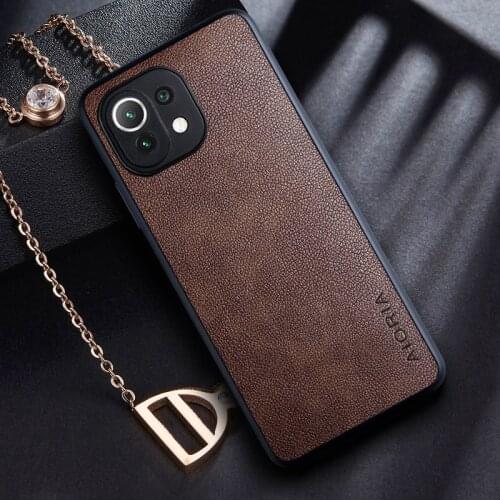 Case for Xiaomi Mi 11 Funda Vintage Leather Skin Full Protection Silicone Phone Cover for xiaomi mi 11 Case Coque Capa