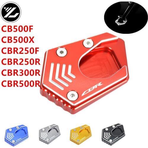 For HONDA CB500F CB500X CBR250F CBR250R CBR300R CBR500R CNC Motorcycle Parts Side Stand Enlarger Kickstand Extension Plate Pad