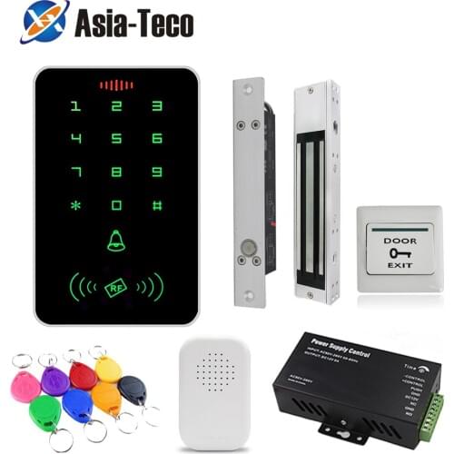 Access Control Backlight Smart Keypad 125KHZ Standalone Access Controller Magnetic lock Power Supply Door Access Control System