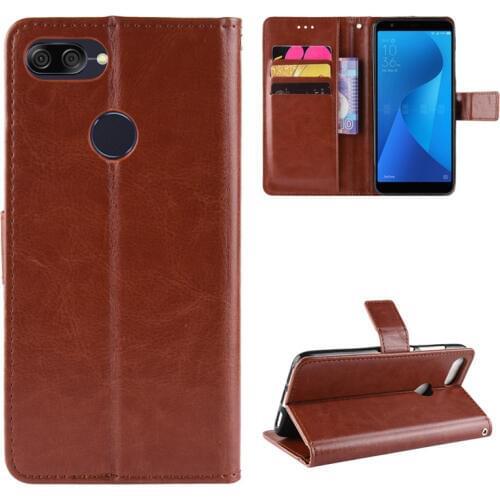 For Asus ZenFone Max Plus M1 ZB570TL Case Luxury Flip Wallet Phone Case For Asus ZB570TL X018D Case Stand Function Card Holder