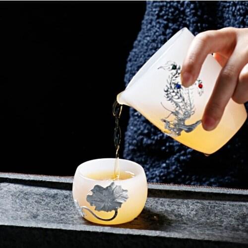 Gongdaobei large size thickened heat resistant glass tea distributor