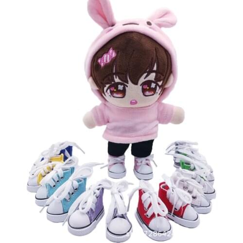 BJD Doll Accessories 5cm Shoes High Top Canvas Sneakers Fashion Casual Shoes For Doll Suitable For 1/6 Dolls
