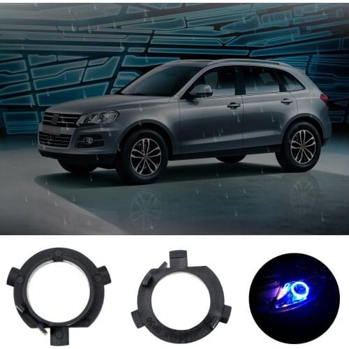 LEEPEE 2PCS Sockets Adapter for KIA K4 K5 Sorento Hyundai Veloster Santa Fe LED Headlight Clip Retainer LED Adapter Base