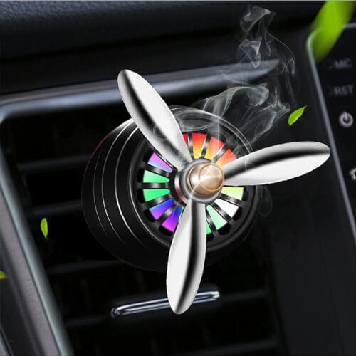 2019 Hot Car Perfume Air Freshener Auto Car Smell LED Mini Conditioning Vent Outlet Perfume Clip Fresh Aromatherapy Fragrance