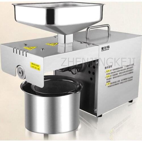 Small Oil Press Family Commercial Youfang Hot Cold Squeeze Peanut Sesame Fully Automatic Stainless Steel Oil Press 550W 220V