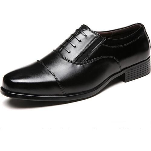 Mazefeng Brand Mens Business Dress Casual Shoes for Men Soft Patent Leather Fashion Mens Comfortable Oxford Shoes Size 38-45