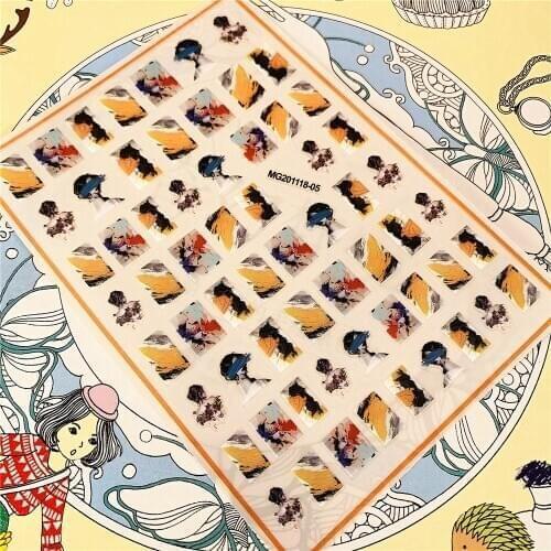 MG201118-05 DIY 3D Back glue Nail Art Stickers Decals Sliders Nail ornament decoration