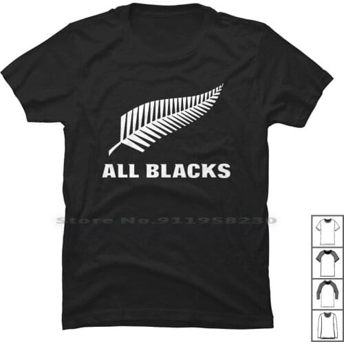 New Zealand T Shirt 100% Cotton Illustration New Zealand Popular Trend Black Some Logo Land Lack Alan New End