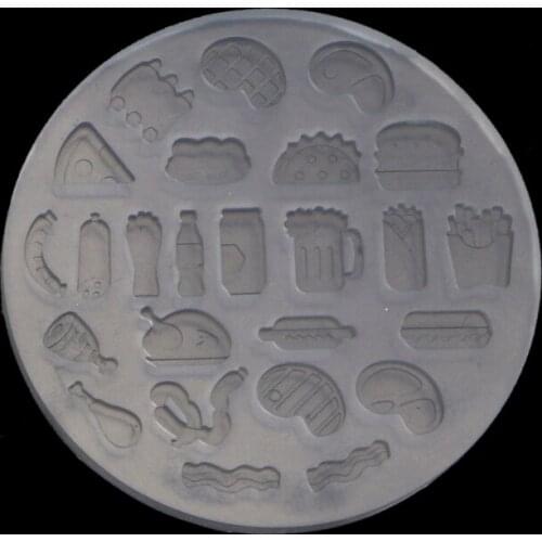 2021 New Mini Food Dessert Sushi Crystal Epoxy Resin Mold Cake Candy Chocolate Silicone Mould DIY Crafts Jewelry Casting Tools