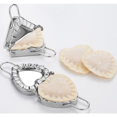 New Dumpling artifact stainless steel dumpling tool heart-shaped creative dumpling mold dumpling skin artifact 1pcs