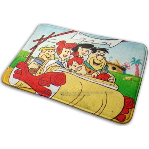 Os Flintstones Mat Rug Carpet Anti-Slip Bedroom Entrance Door Mat Os Flintstones Mens Womens Kids Babies Clecio