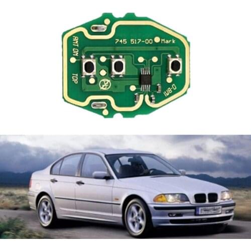 3 Button Remote Car Key Control Circuit Board 315MHz/433MHz For-BMW 3 5 Series E46 E39 EWS Without Key Shell