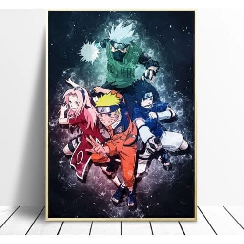 Bandai Naruto Watercolor Posters and Prints Sasuke Itachi Wall Art Canvas Painting Japanese Anime Pciture Living Room Home Decor