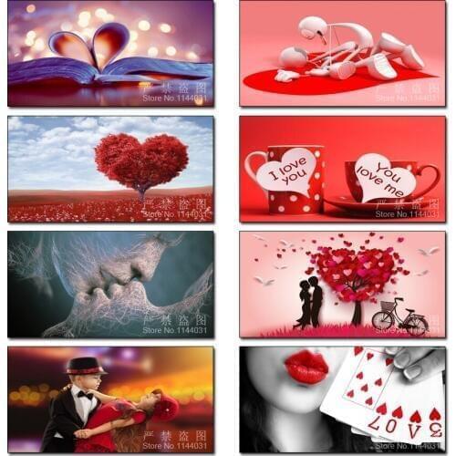 Full Diamond Mosaic Embroidery Diy 5d Diamond Painting ValentineS Day Love Cross Stitch Home Decoration Painting Restaurant Gif