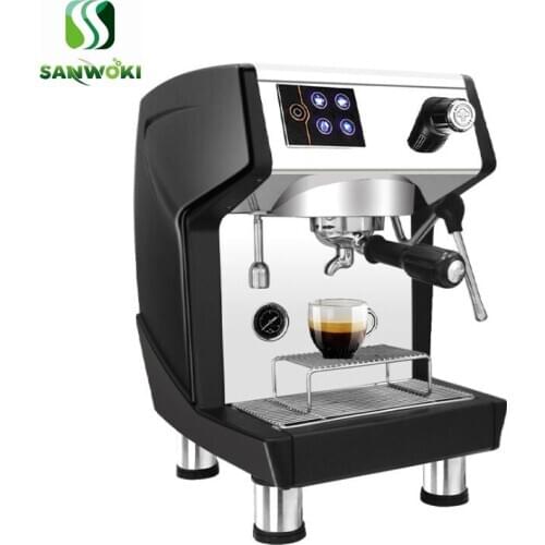 Semi-automatic Lungo coffee maker machine Italian Coffee Machine High Pressure Steam Milk Bubble Coffee Maker milk foam machine