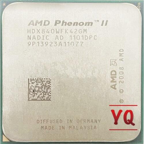 AMD Phenom II X4 840 2M 3.2G Socket AM3 938-pin Desktop CPU X4-840 HDX840WFK42GM Desktop