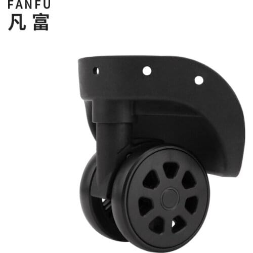 Factory direct sale luggage wheel repair parts makeup trolley luggage replacement casters accessories parts black swivel casters