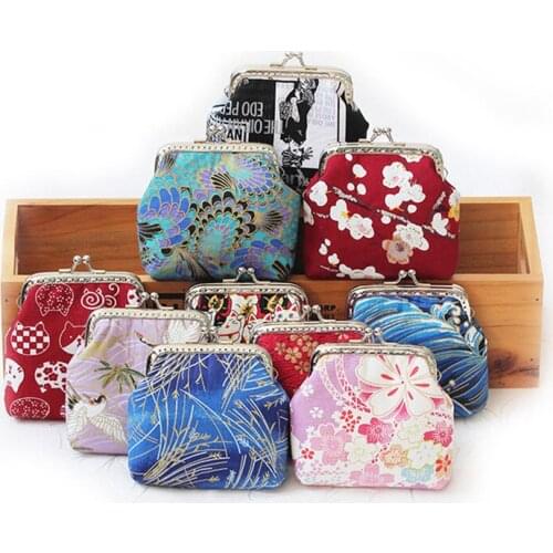 Wholesale 5 Sets Floral Cartoon Fabric Metal Frame Material Set for Purse Messenger Bag