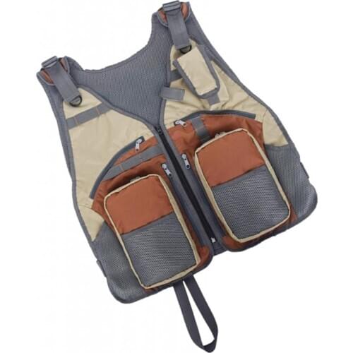 Outdoor Fly Fishing Vest Waistcoat with Breathable Mesh for Hunting 62x62cm