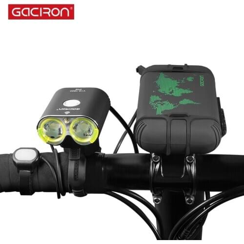 GACIRON V13 Split Type Bicycle Front light for Race IPX6 Waterproof Bicycle light 1600 Lumen Bike LED Lamp Cycling Accessories