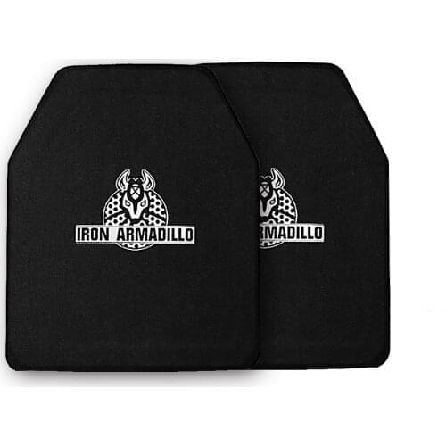 IRON ARMADILLO Personal Protection Armor Plate Insert NIJ IIIA UHMWPE 10x12" pack of 2 pcs for Plate Carrier Free Shipping
