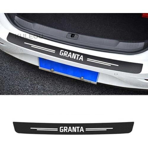 1pc car trunk decorative protective stickers Bumper decoration modification For GRANTA NIVA VESTA XRAY stickers Accessories