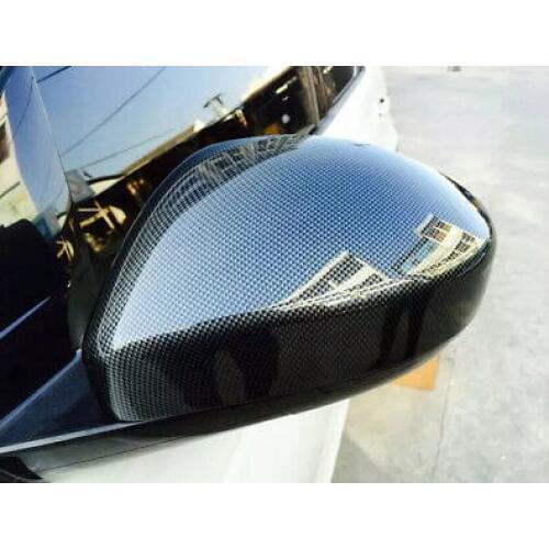 2* Carbon Fiber Style Mirror Cover Trim For Land Rover Range Rover Velar 17-18