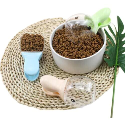 5Pc plastic duckbill cat dog food spoon multi-function pet food spoon pet seal preservation clip feeder feeding supplies