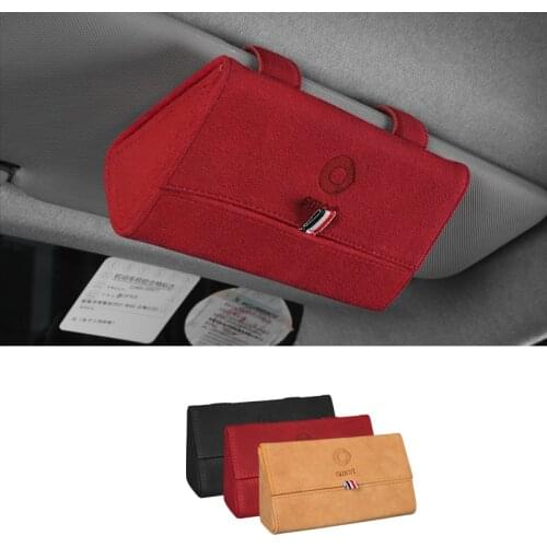 Auto Glasses Case Sun Visor Clip Sunglasses Storage Box For Smart Fortwo Forfour 453 451 450 Car Accessories Interior Decoration