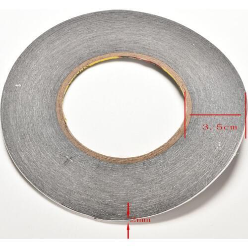 2MM x 50M Sticker Double Side Adhesive Tape Fix For Cellphone Touch Screen LCD Tape