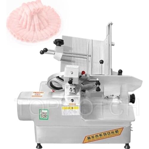 Electric Meat Slicer Mutton Roll Frozen Beef Cutter Lamb Vegetable Cutting Machine Stainless Steel Mincer 0-12mm 220V