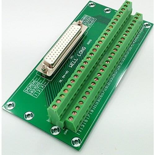 D-SUB DB50 Female Header Breakout Board, Terminal Block, Connector