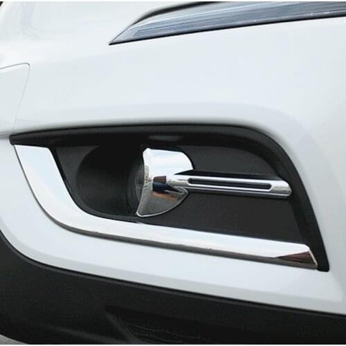 Front Fog Lights Cover for Renault Koleos MK II Samsung QM6, Accessories, ABS Chrome,2017-2020