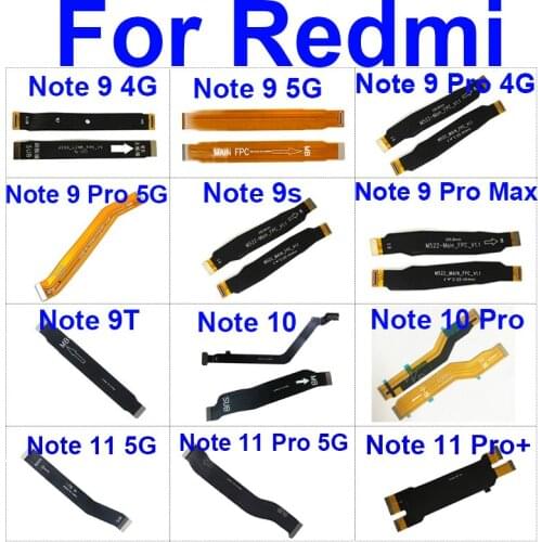 Mainboard Main Board Flex Cable For Xiaomi Redmi Note 9 Pro 9s 4G 5G Motherboard Flex Cable For Redmi 9 9A Replacement Parts