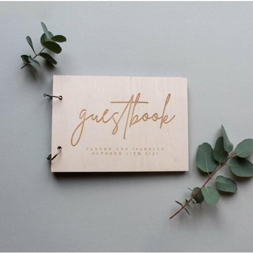Minimal Wedding Guest Book,Wooden Guestbook,Custom Wedding Guest Book,Personalised Guest Book,Wedding Guestbook,Photo Album