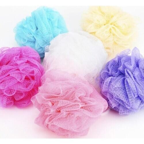 Multicolour Bath Ball Tubs Scrubber Shower Body Cleaning Mesh Massage Shower Wash Nylon Cleaning Tools Bathroom Accessories