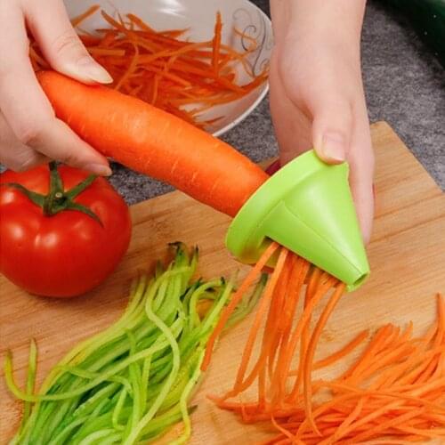 Vegetable Fruit Multi-function Spiral Shredder Peeler Manual Potato Carrot Radish Rotating Shredder Grater Kitchen Tools items